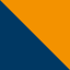 Marine/oranje